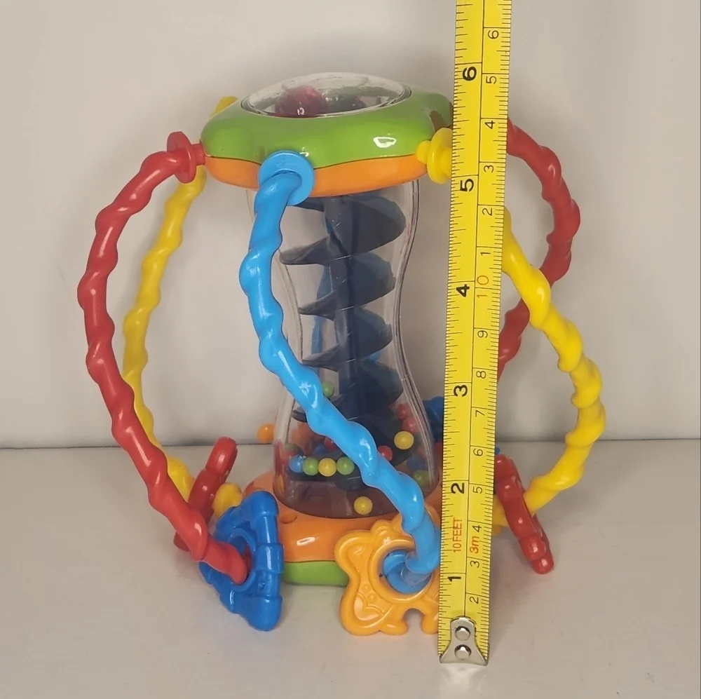 6” Colorful Rattle Bead Activity Ball Baby Toy - Picture 6 of 6